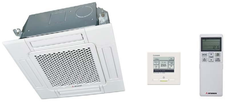 Aire Acondicionado MITSUBISHI HEAVY CASSETTE 60x60 MINI – Compacto, Eficiente y Silencioso